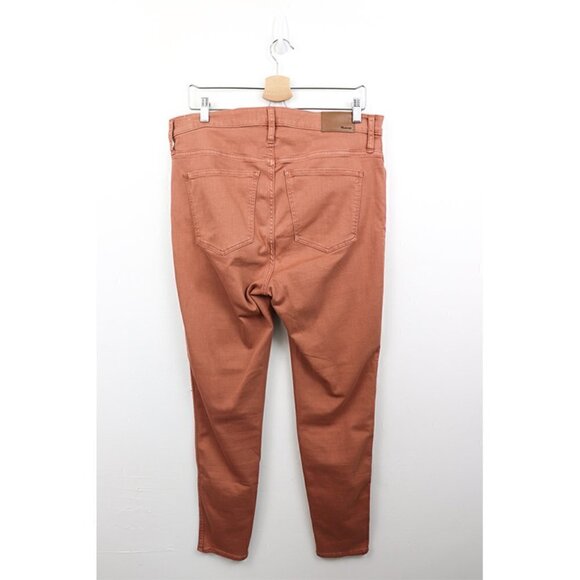 Madewell 10" High-Rise Skinny Jeans Garment-Dyed TENCEL Denim Edition Clay 32 - Picture 5 of 12